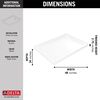48&rdquo;x34&rdquo; Right Drain Corner Shower Base