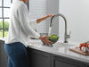 Touch2O with Touchless Technology Single Handle Pull-Down Kitchen Faucet with Soap Dispenser