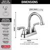 Two Handle Centerset Bathroom Faucet (Recertified)
