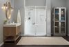 60 x 32" Curved Alcove Shower Base with Left Drain