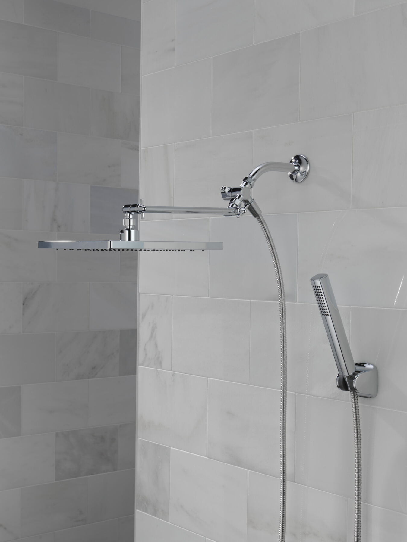 Monitor 14 Series Shower Trim with 10-Inch Raincan Combination Showerhead Bundle