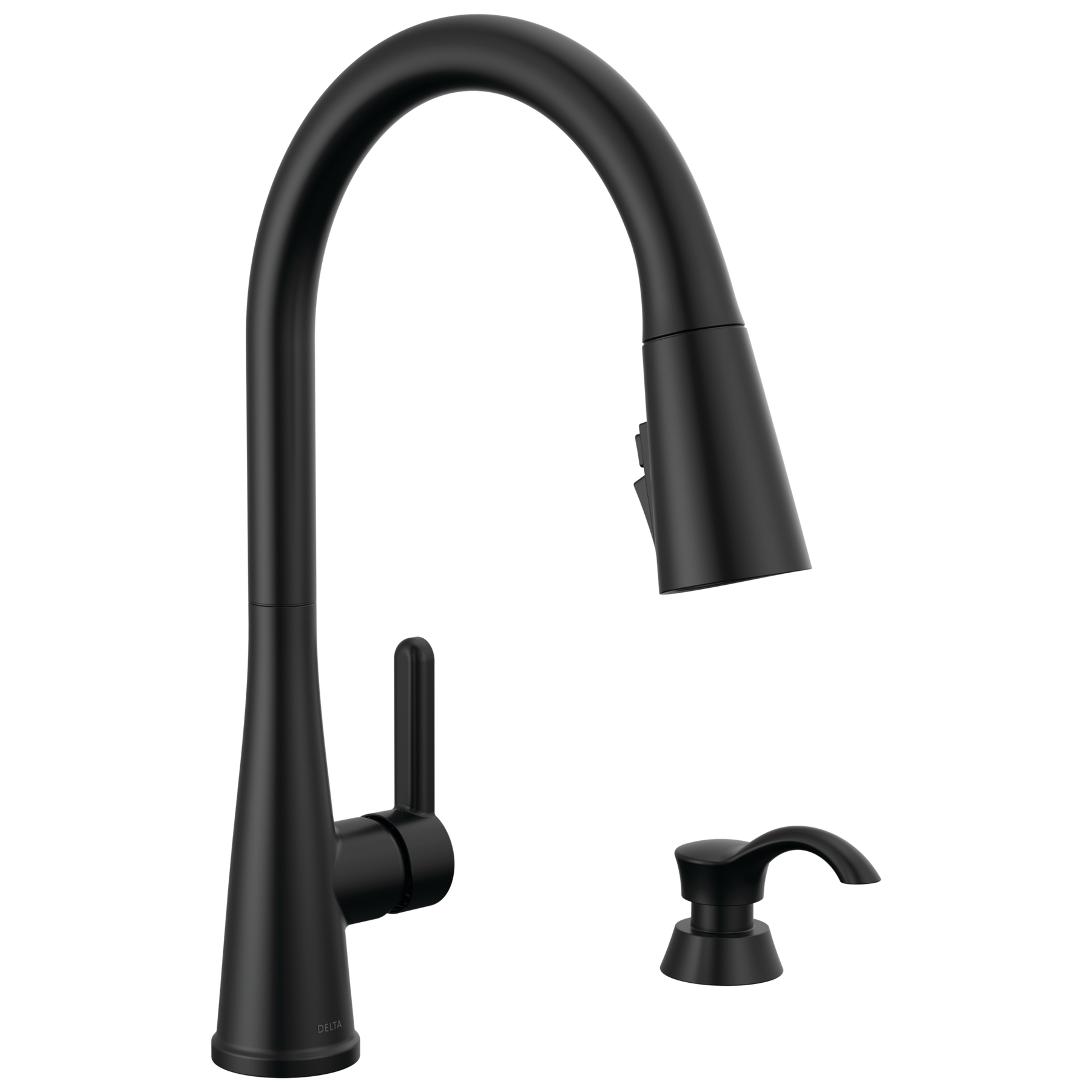 Single Handle Pull-Down Kitchen Faucet with Soap Dispenser and ShieldSpray&reg; Technology
