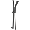 H2Okinetic&reg; 3-Setting Slide Bar Hand Shower with Wall Elbow
