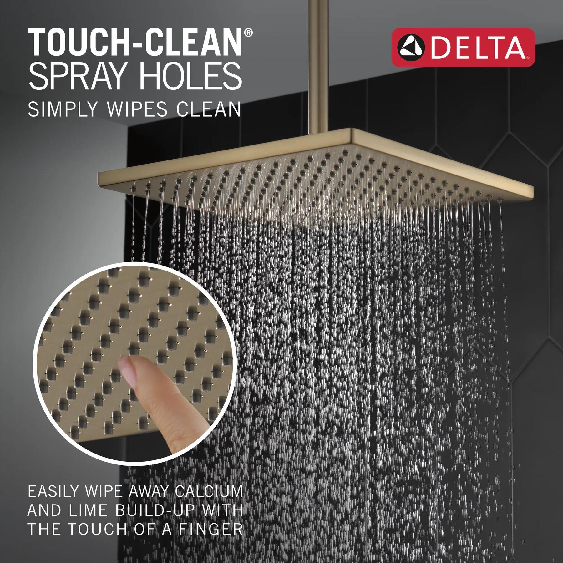 Single-Setting Metal Raincan Shower Head (Recertified)
