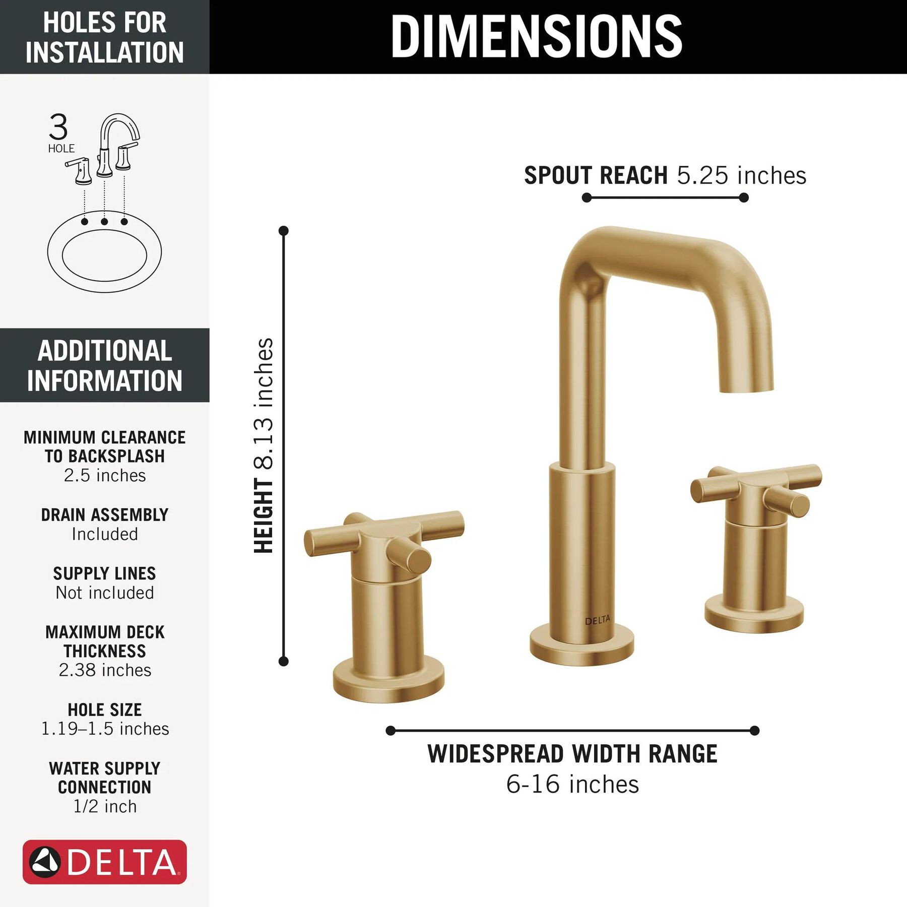 Widespread Bathroom Faucet (Recertified)