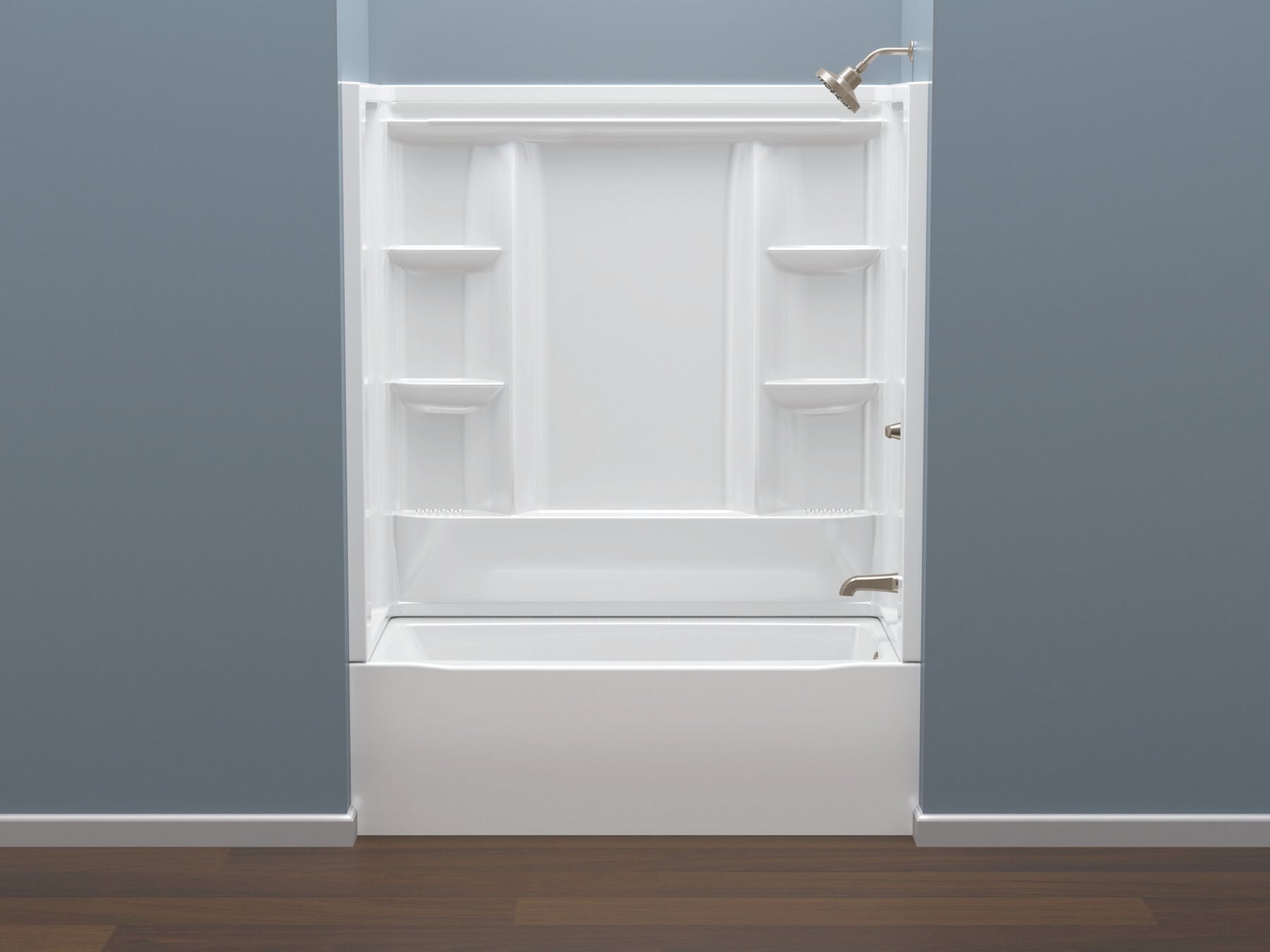 60x30 Alcove Bathtub, Wall Set, Trim and Drain Bundle - Right Drain