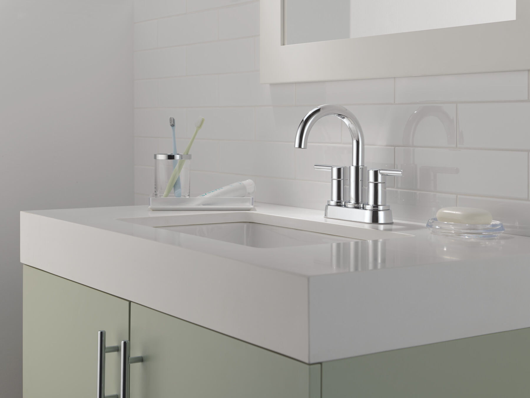 Two Handle Centerset Bathroom Faucet