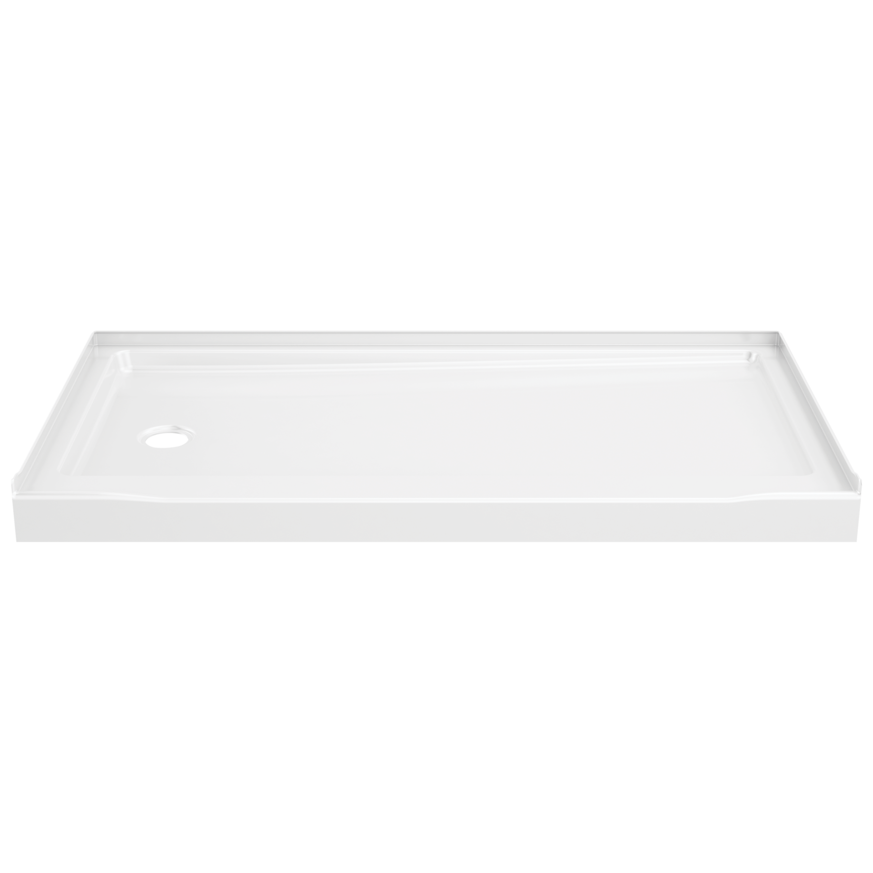 ProCrylic 60 in. x 32 in.Shower Base Left Drain