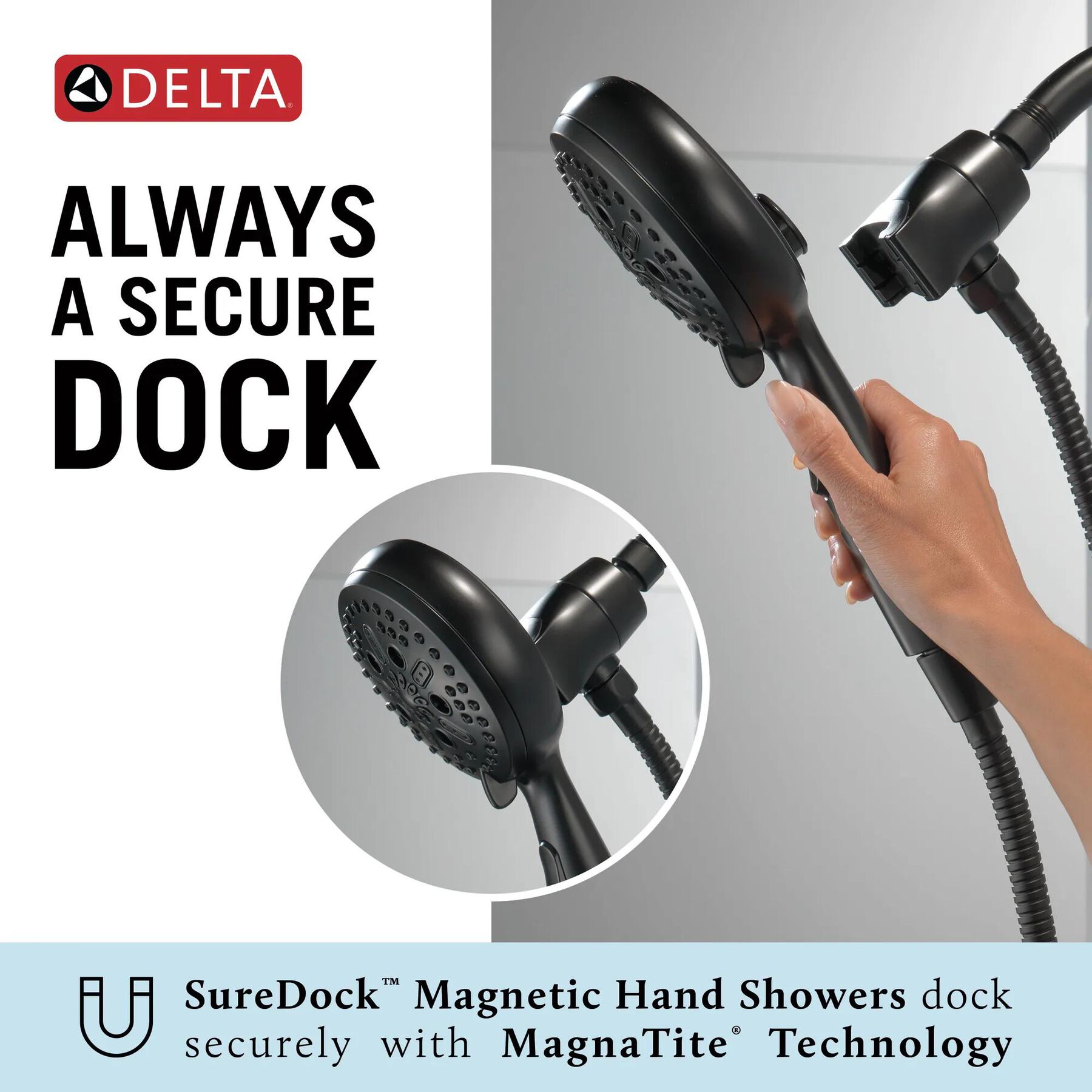 SureDock&reg; Magnetic Hand Shower 1.75 GPM (Recertified)
