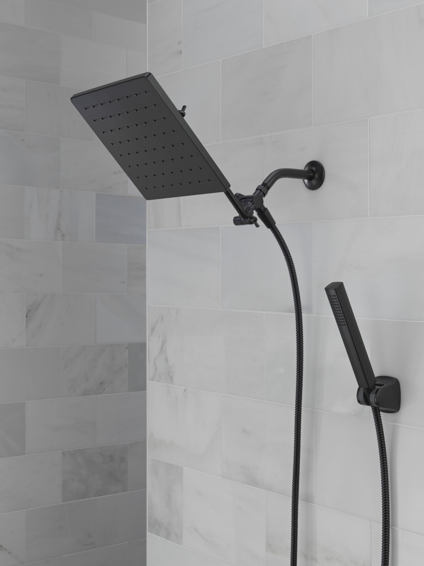 10 inch Raincan Shower Head & Hand Held Combo with Adjustable Extension Arm