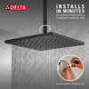 Single-Setting Metal Raincan Shower Head