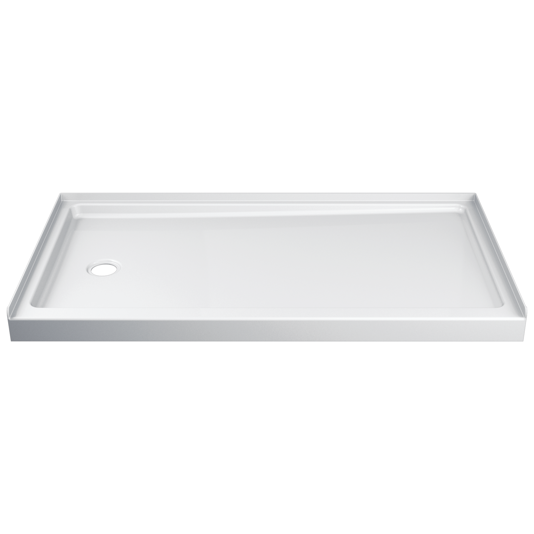 ProCrylic 60 in. x 32 in. Shower Base Left Drain