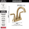 Two Handle Tract-Pack Centerset Bathroom Faucet