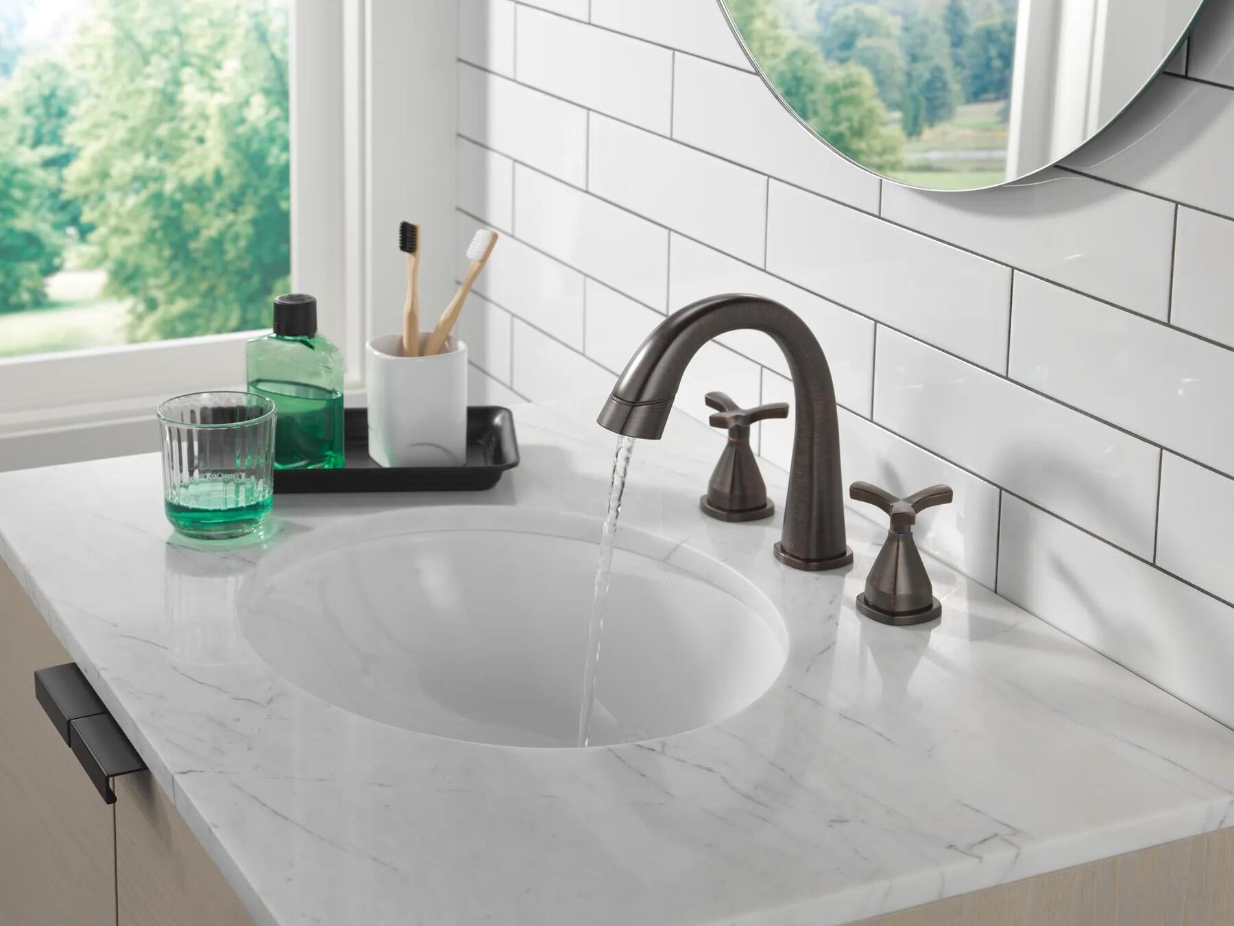 Two Handle Widespreadh Pull Down Bathroo (Recertified)