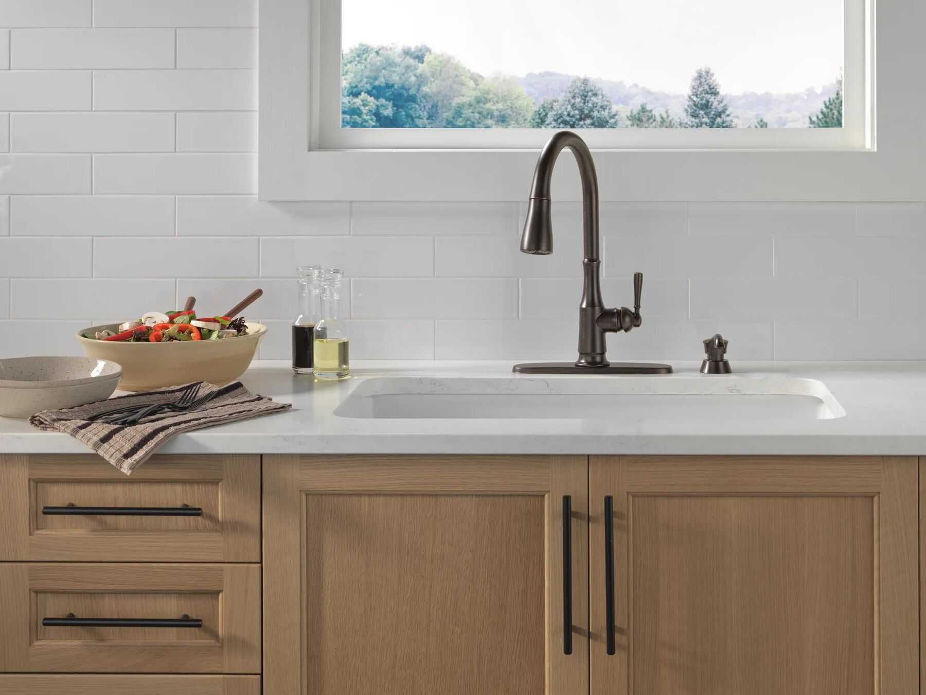 Pull-Down Kitchen Faucet w/Soap (Recertified)