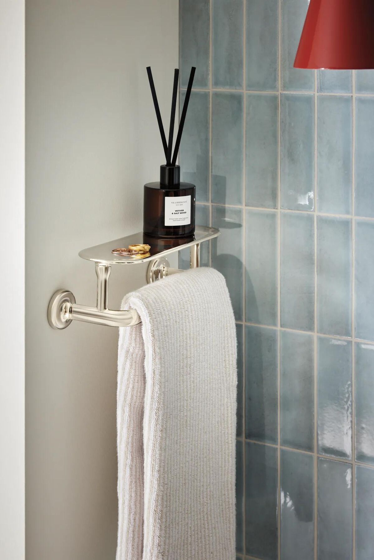 8" Towel Bar with Shelf
