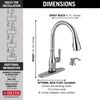 Single Handle Pull-Down Kitchen Faucet with Touch2O&reg; and ShieldSpray&reg; Technologies