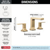 Two Handle Widespread Bathroom Faucet