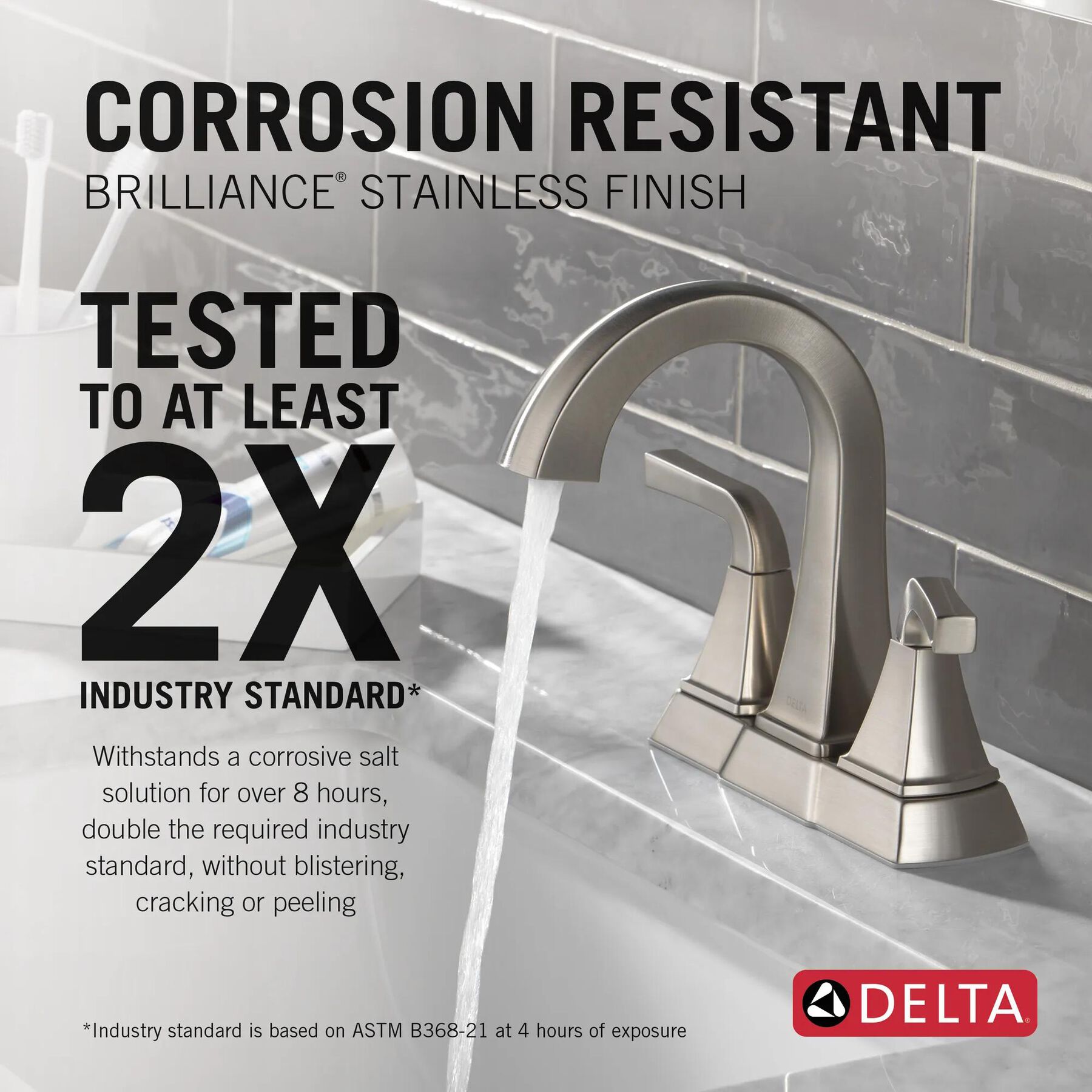 Two Handle Centerset Bathroom Faucet