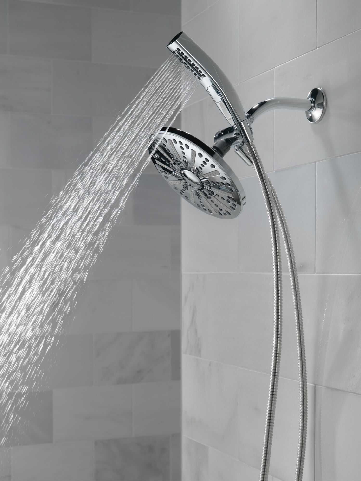 Shower Head & Hand Shower 1.75 GPM 4-Setting in Chrome 75285