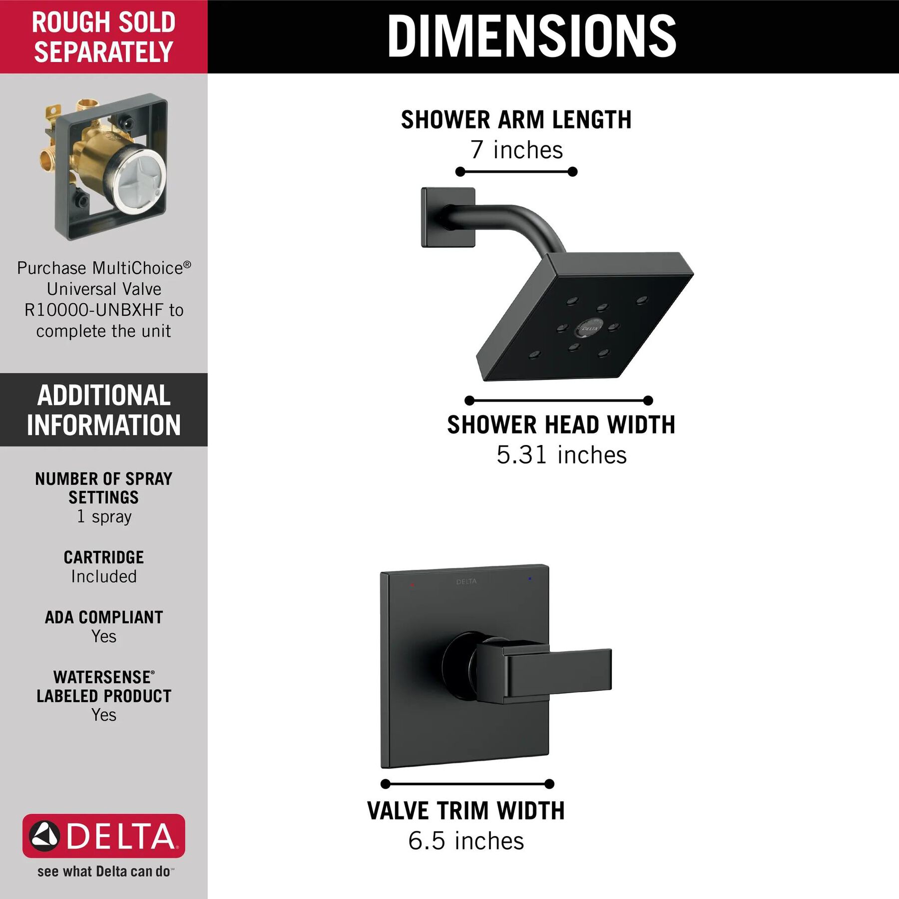 Monitor&reg; 14 Series H<sub>2</sub>Okinetic&reg; Single Handle Shower Trim (Recertified)