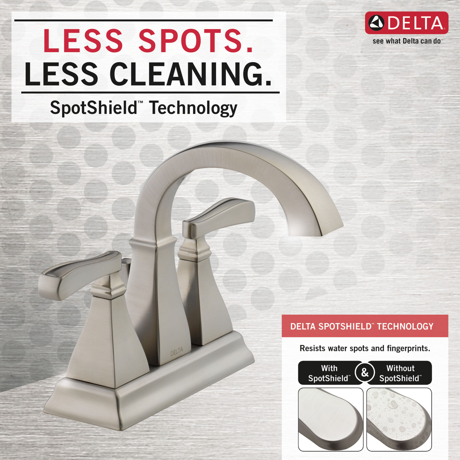 Two Handle Centerset Bathroom Faucet (Recertified)