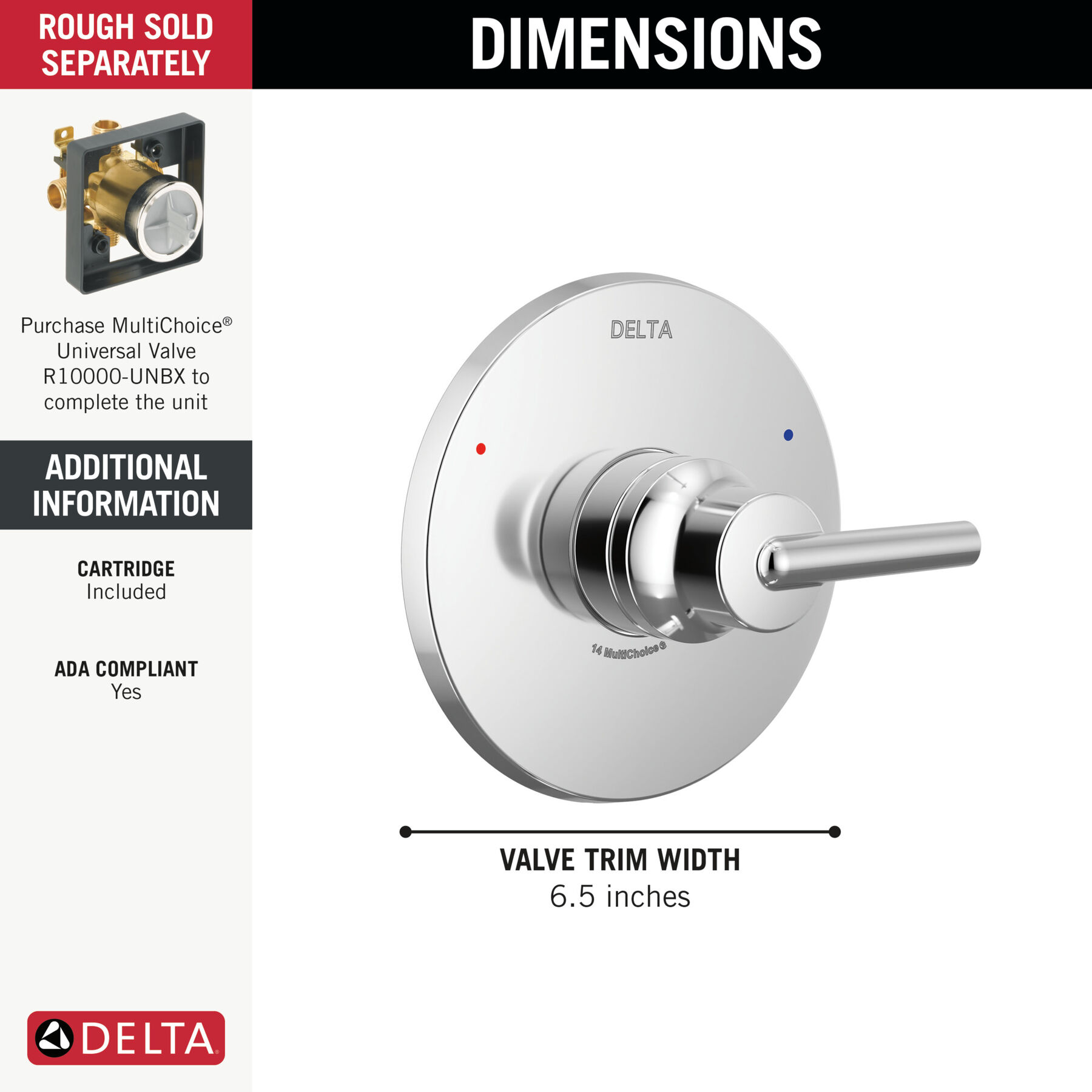 Monitor&reg; 14 Series Valve Only Trim
