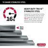 32&rdquo; Workstation Kitchen Sink Undermount Stainless Steel Single Bowl with WorkFlow&trade; Ledge and Accessories