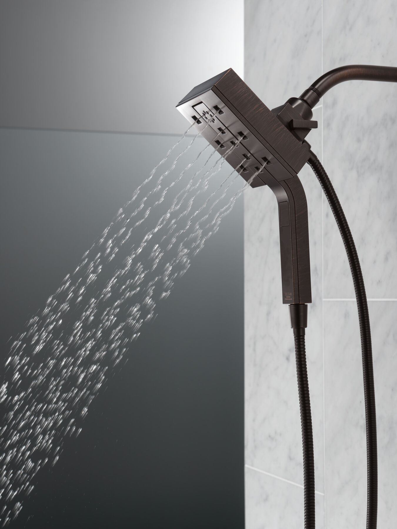 H<sub>2</sub>Okinetic&reg; In2ition&reg; 4-Setting Two-in-One Shower