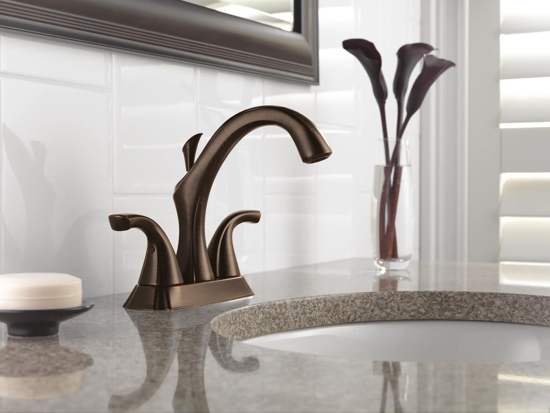 Two Handle Centerset Bathroom Faucet