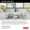 30&rdquo; Granite Composite Workstation Kitchen Sink Undermount Single Bowl with WorkFlow&trade; Ledge and Accessories in White