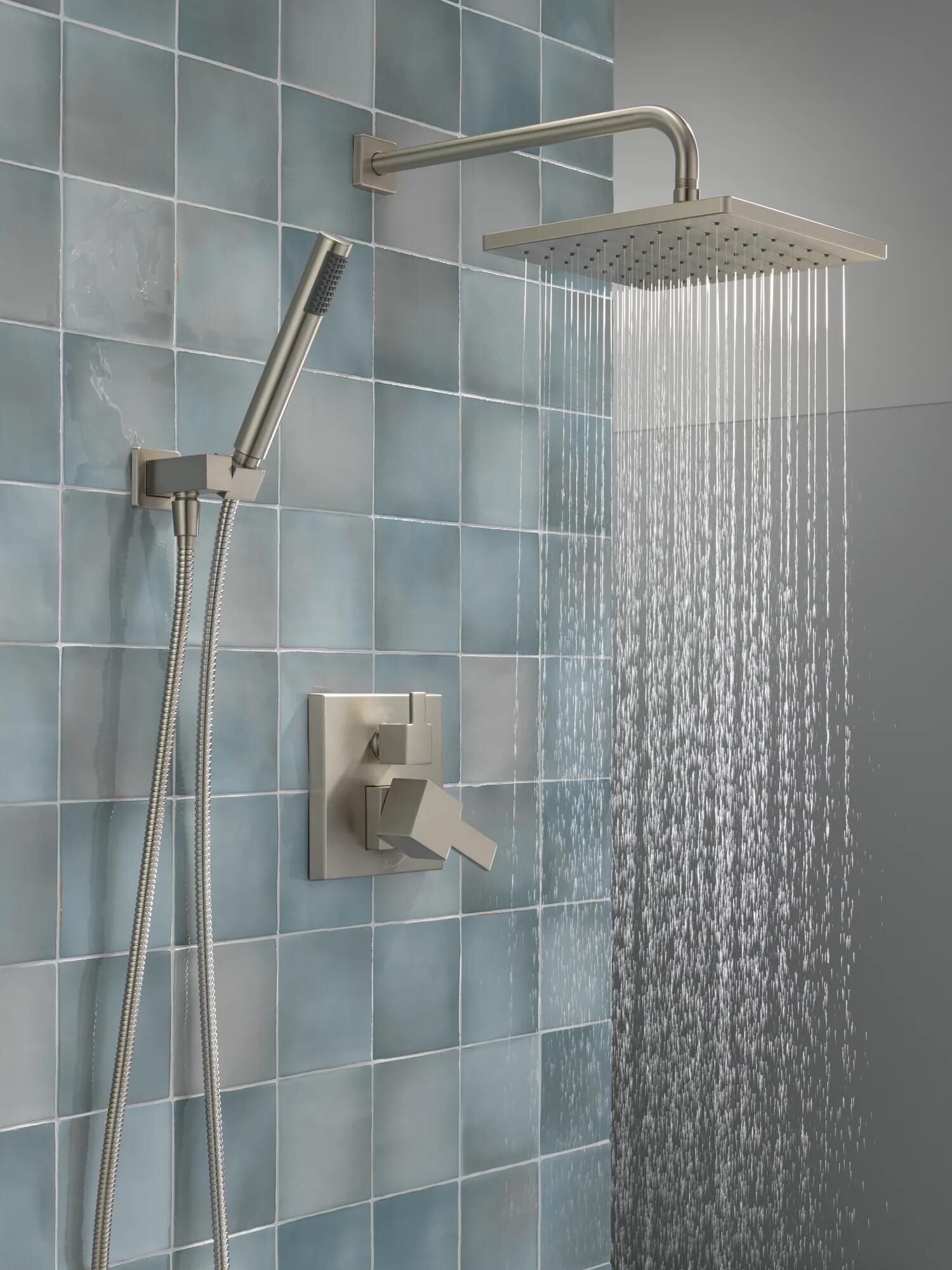 Raincan Shower Rough & Trim w/ HS 14S (Recertified) in Spotshield