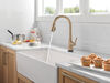 Single Handle Pull-Down Touch<sub>2</sub>O&reg; Technology Kitchen Faucet with Touchless Technology