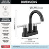 Two Handle Centerset Bathroom Faucet