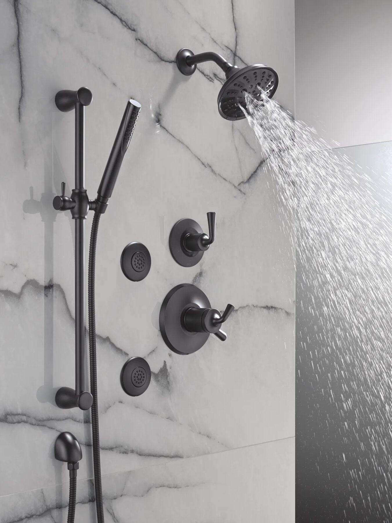 Premium Single-Setting Slide Bar Hand Shower
