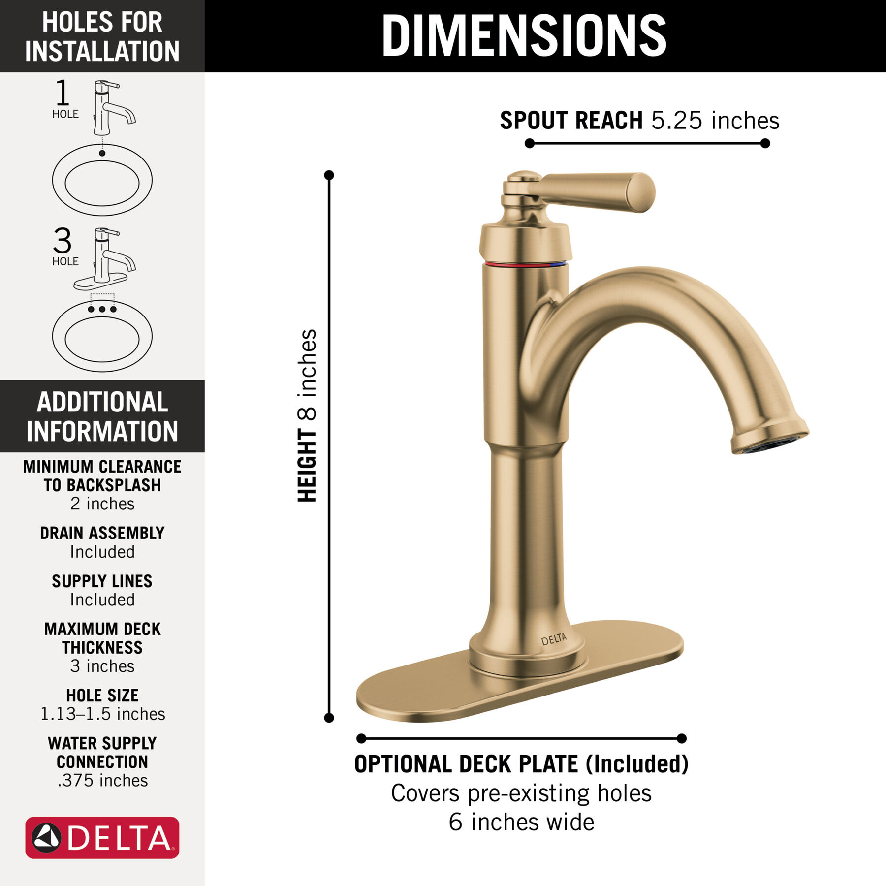Single Handle Bathroom Faucet