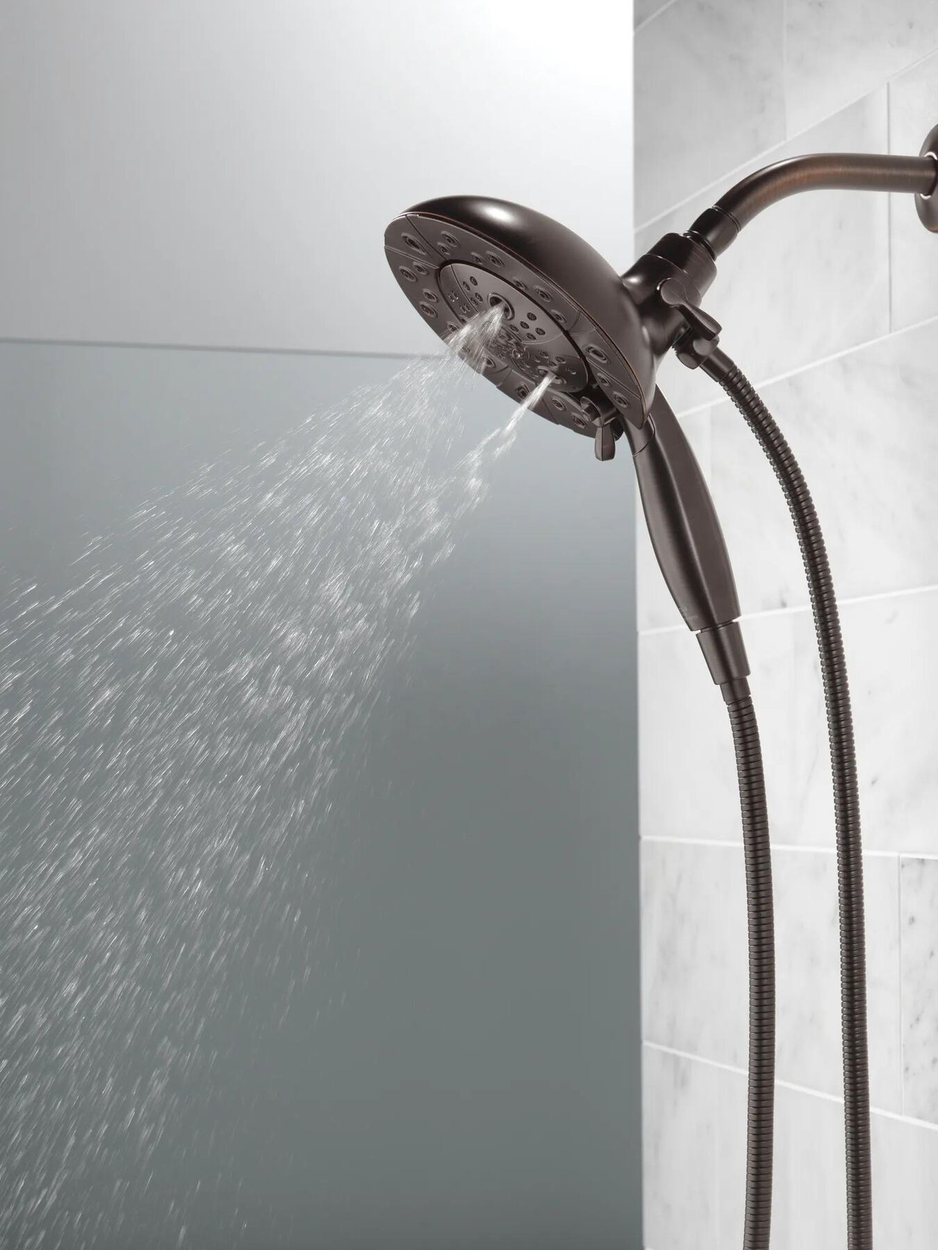 In2ition&reg; H2Okinetic&reg; 5-Setting Two-in-One Shower