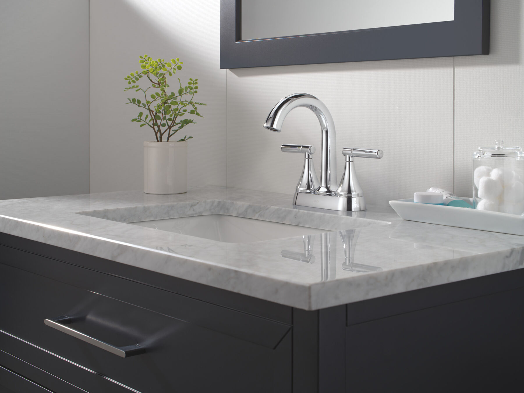 Two Handle Centerset Bathroom Faucet