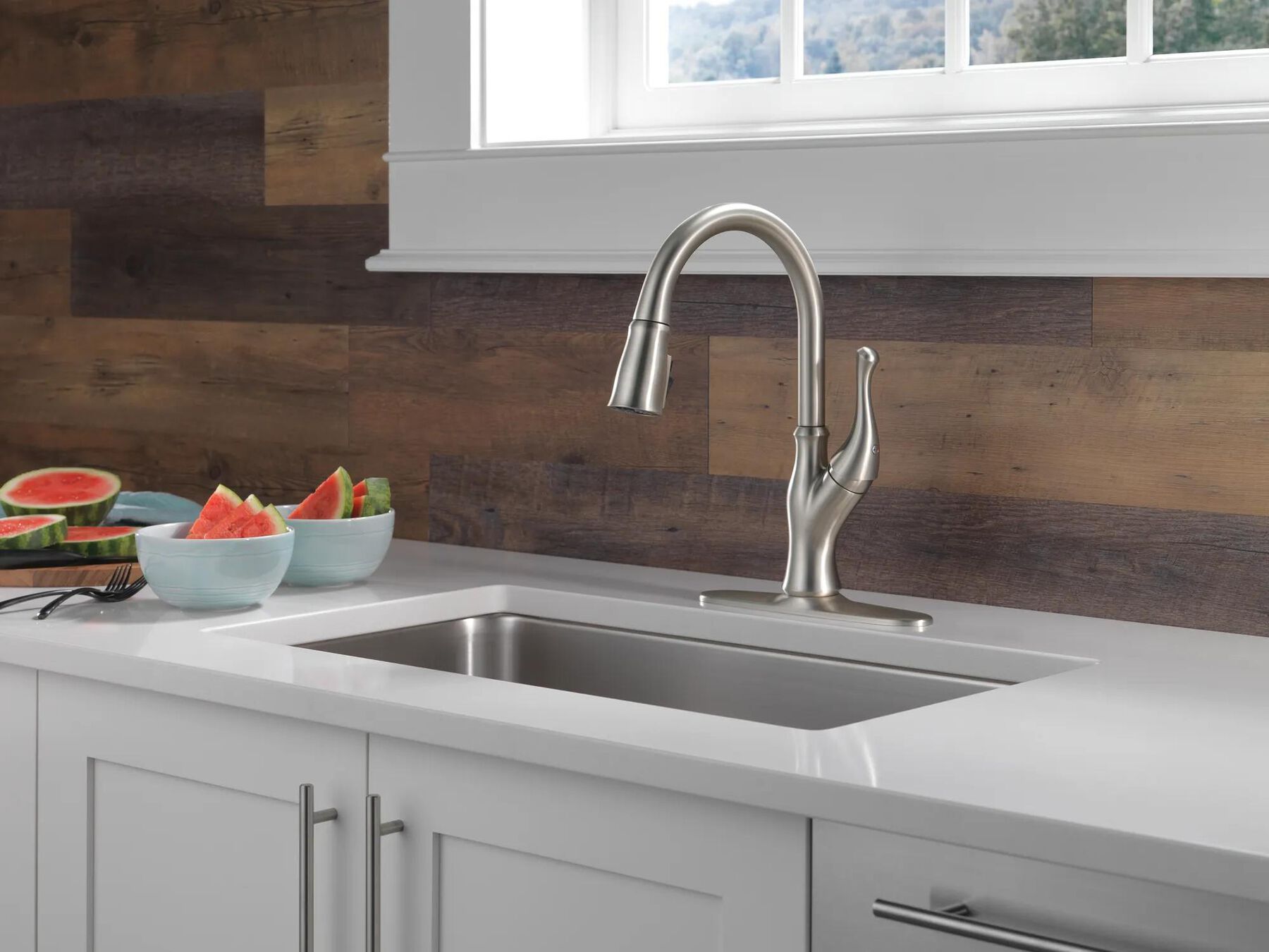 Single-Handle Pull-Down Kitchen Faucet