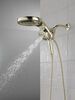 HydroRain&reg; H<sub>2</sub>Okinetic&reg; 5-Setting Two-in-One Shower Head (Recertified)