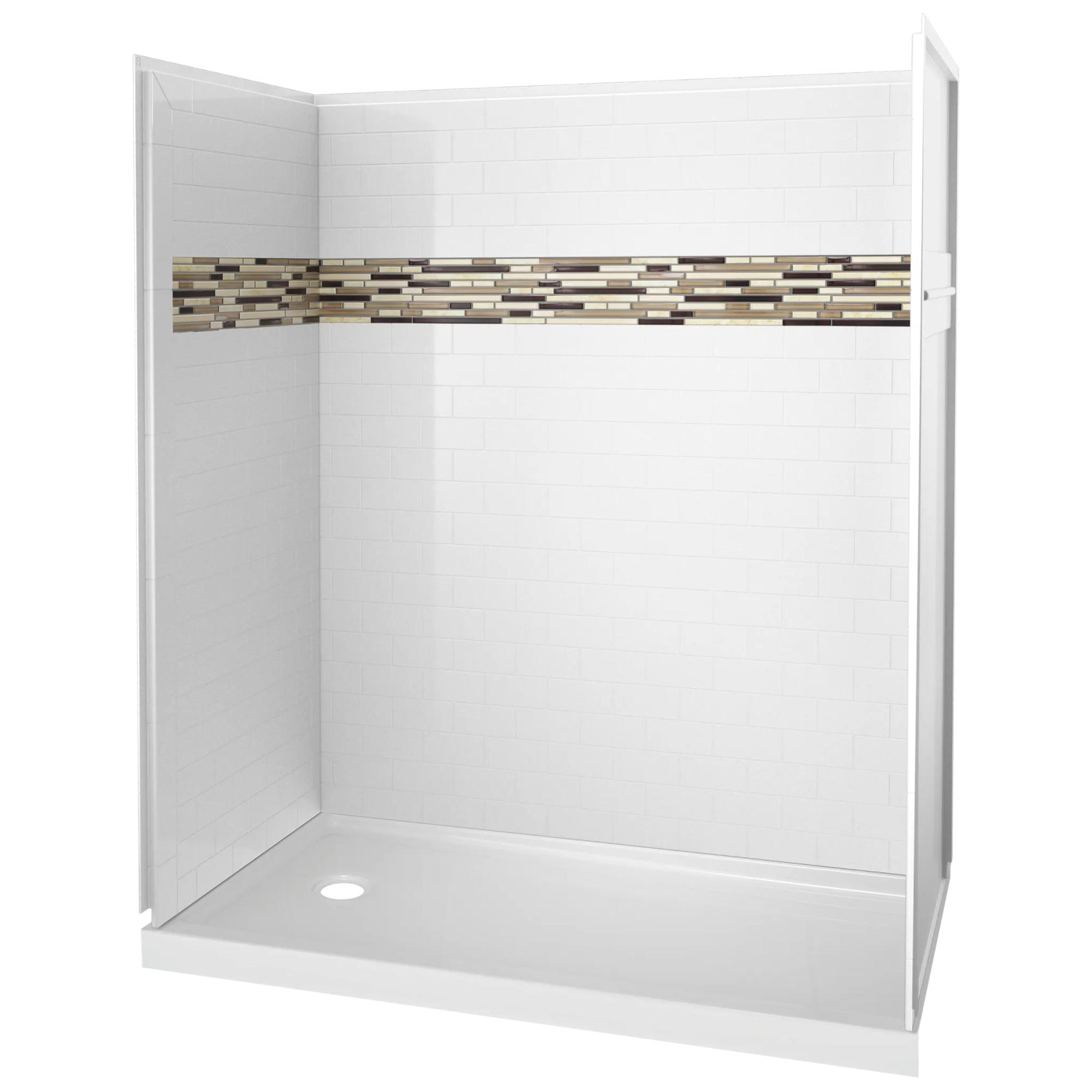 60" x 32" Shower Base - Left Drain