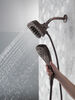 H<sub>2</sub>Okinetic&reg; In2ition&reg; 5-Setting Two-in-One Shower