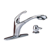 Single Handle Pull-Out Kitchen Faucet with Soap Dispenser
