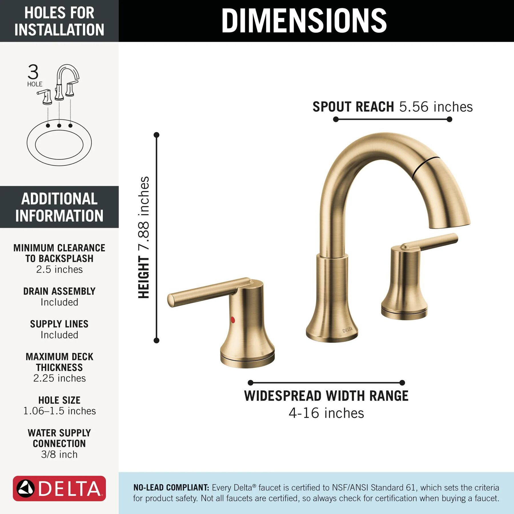 Two Handle Widespread Pull Down Bathroom Faucet