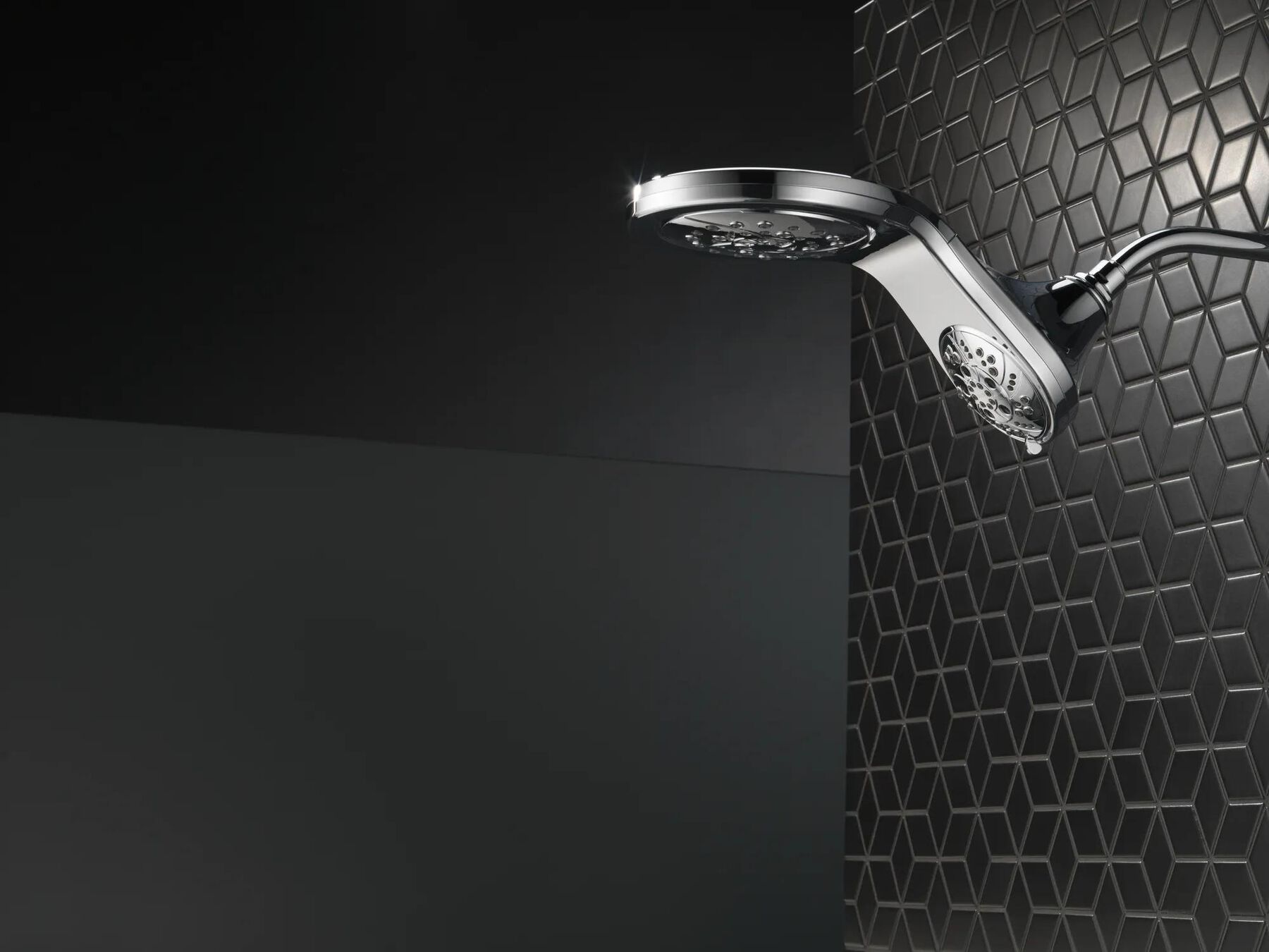 HydroRain&reg; H<sub>2</sub>Okinetic&reg; 5-Setting Two-in-One Shower Head