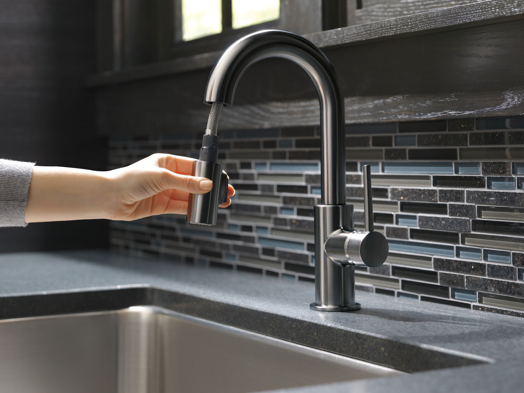 Single Handle Pull-Down Bar/Prep Kitchen Limited Swivel