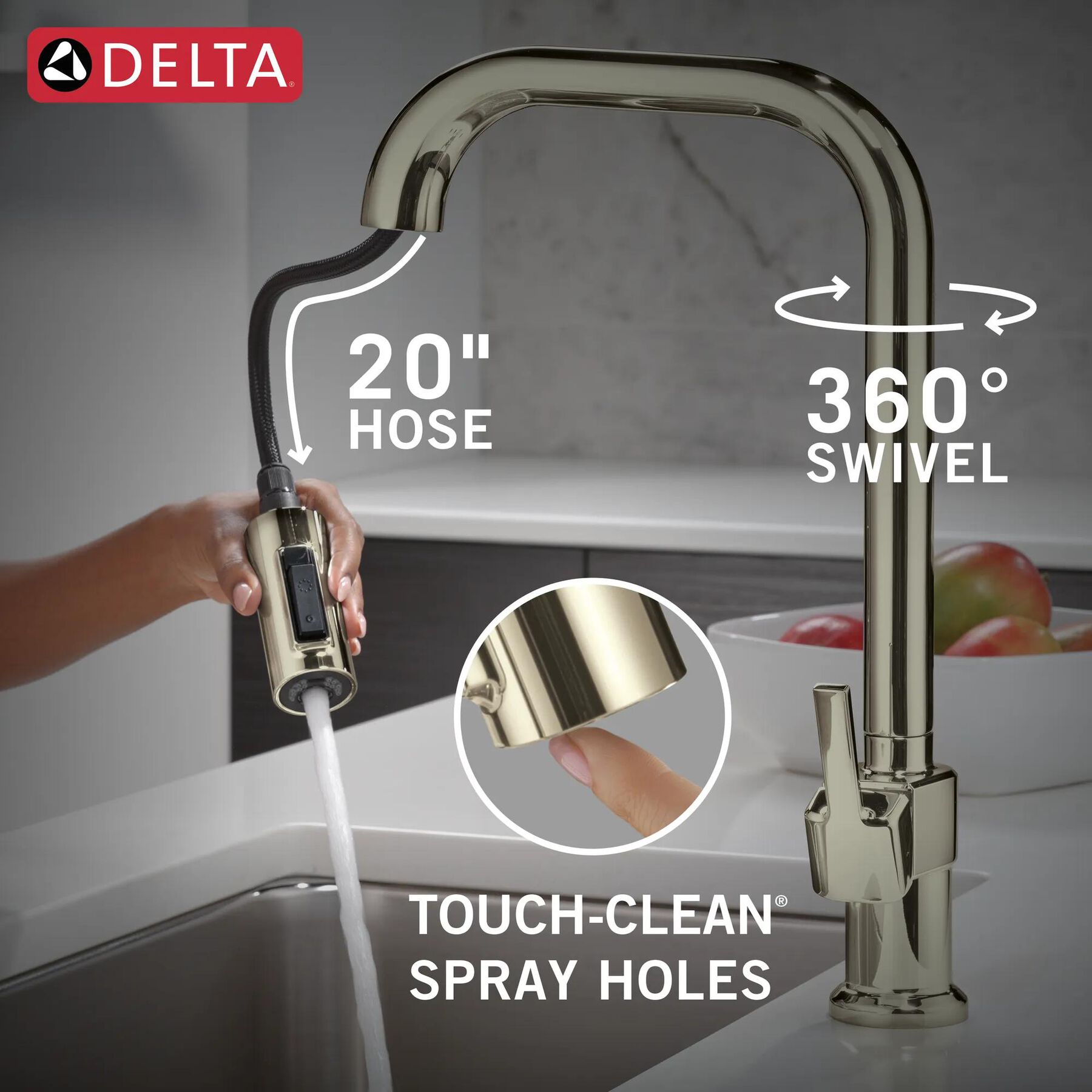 Single Handle Pull-Down Kitchen Faucet