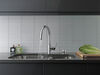 Single Handle Pull-Down Kitchen Faucet with Soap Dispenser