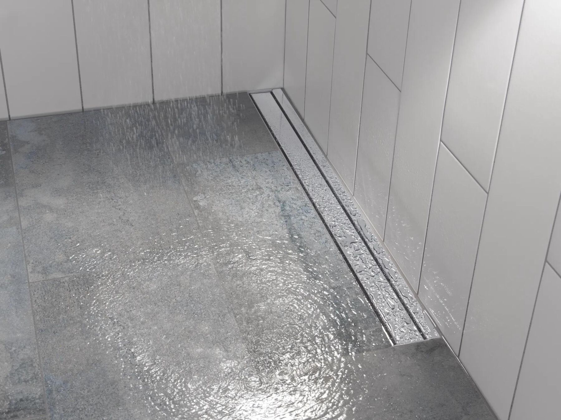 36" Linear Shower Drain Wall Edge