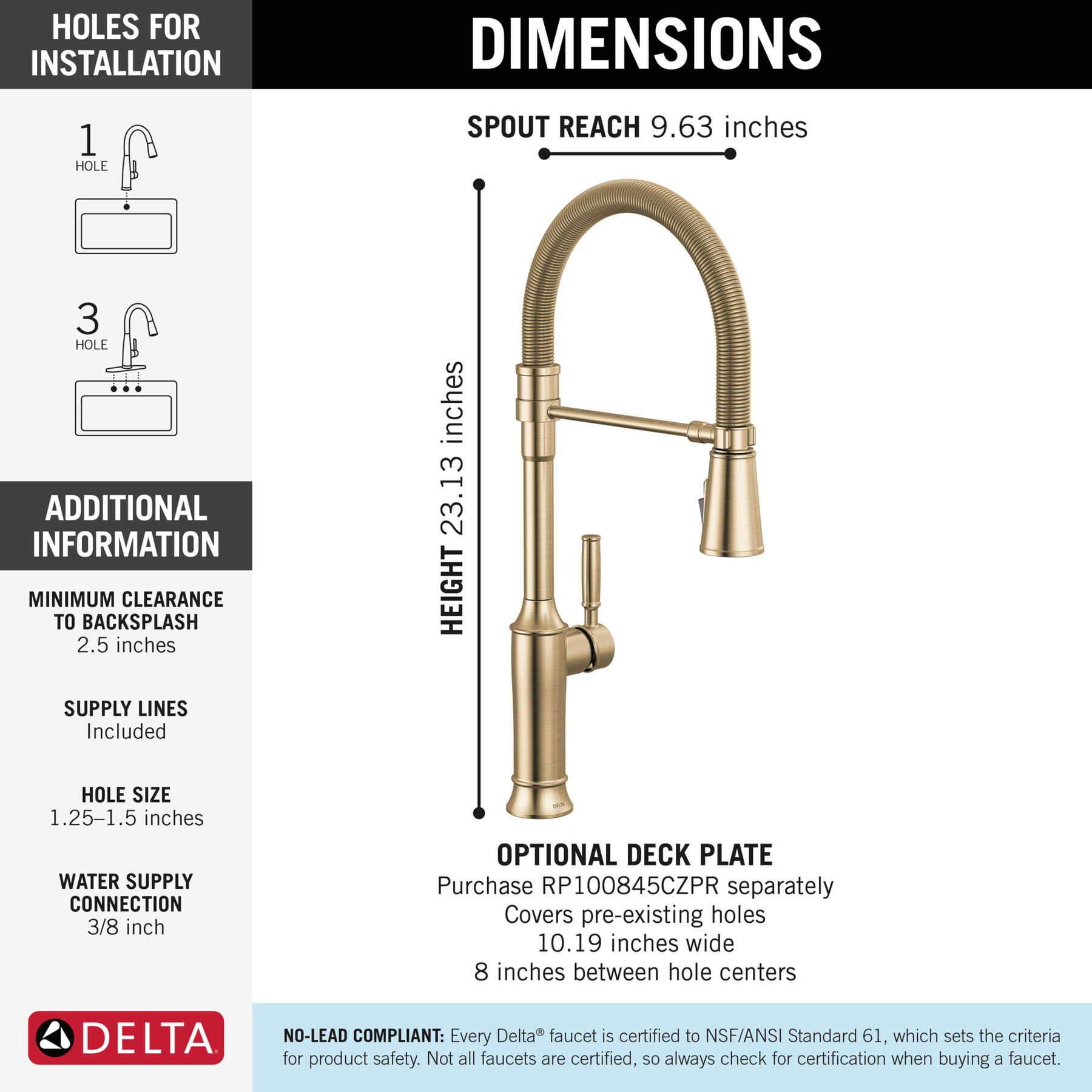 Single-Handle Pull-Down Spring Kitchen Faucet